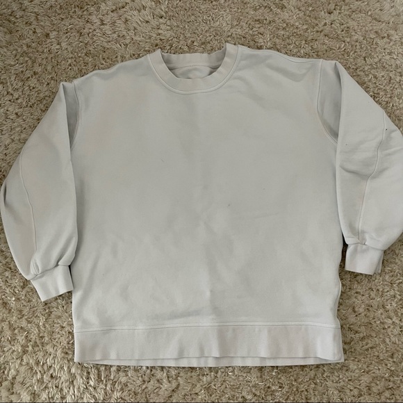 Lululemon Perfectly Oversized Crew Sweatshirt 8 White - Picture 4 of 9